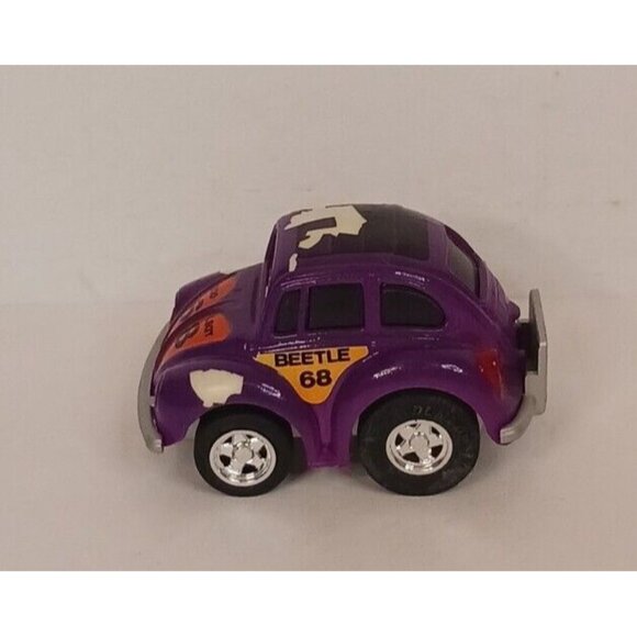 Tonka Volkswagon Beetle Penny Racer Pull Back VW (Tested) Purple Paint Has Wear - Picture 3 of 10